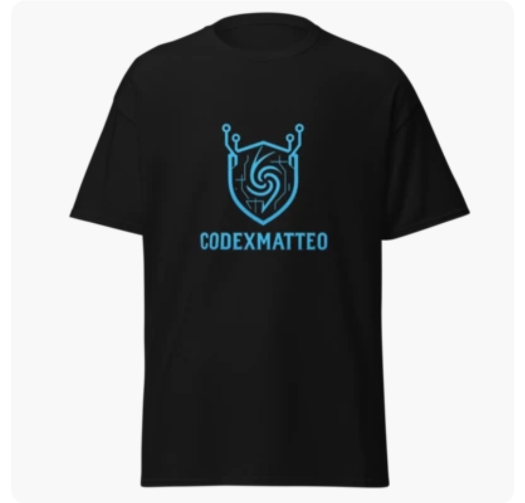 T-Shirt CodexMatteo Noir